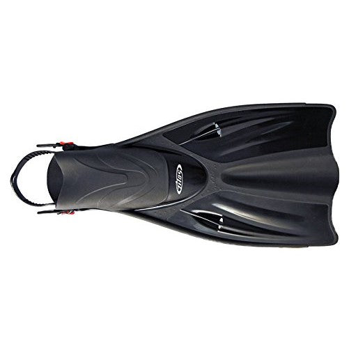 Tilos Getaway Snorkeling Fins Open Heel Fins (Black, ML/XL (9-13))