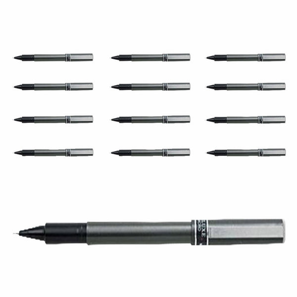 Uniball - Deluxe Rollerball Pen, Waterproof/Pigmented, 0.5 mm, Black, (1-Pack of 12)