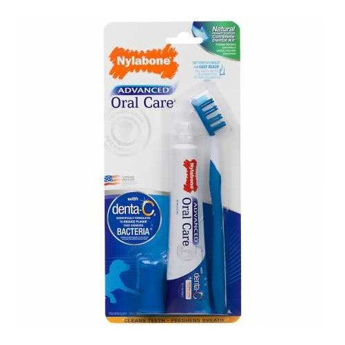 Nylabone Advanced Oral Care Natural Dog Dental Kit