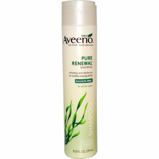 Aveeno Shampoo Pure Renewal (Sulfate-Free) 10.5 Ounce (310ml)