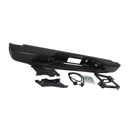 99-07 SILVERADO / SIRRA 1500 2500 FLEETSIDE REAR BUMPER BLK W/BRACKET HITCH ASSY