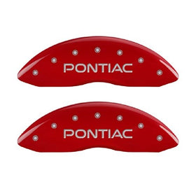 MGP Caliper Covers 18011SPG8RD Caliper Cover with Red Powder Coat Finish, (Set of 4)