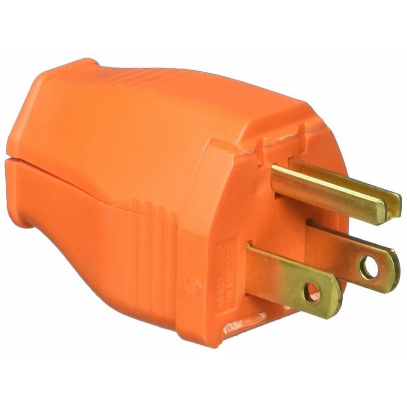 Leviton 003-3w101-0or 2 Pole 3 Wire Orange Grounding Plug