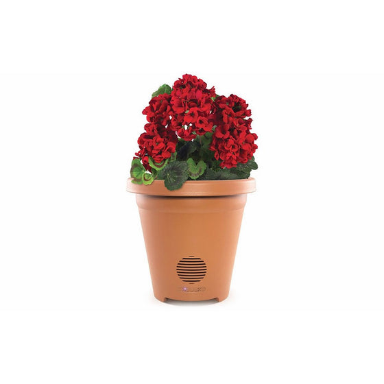 ION Planter Speaker Wireless Outdoor Speaker with Weather-Resistant Design and Integrated Drainage - Speakers - Retail Packaging - Clay