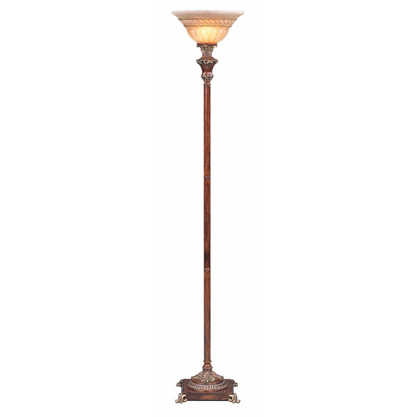 OK LIGHTING OK-4171FTR Resemble Wood Torch Lamp, 69" x 13" x 13"