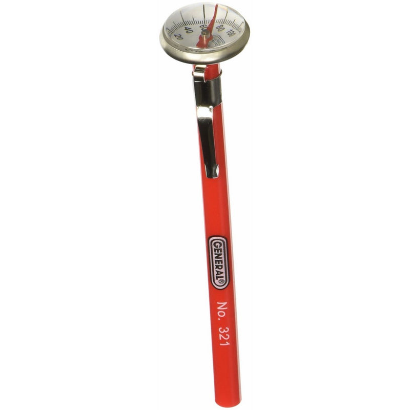General Tools 321 Analog Pocket Thermometer with Magnifying Lens