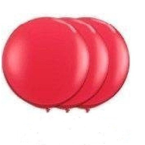 36 Inch Giant Latex Balloon Crystal Red (Premium Helium Quality) Pkg/3