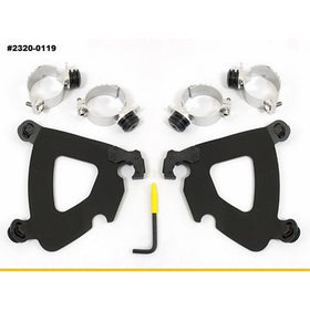 Memphis Shades Gauntlet Fairing Black Trigger-Lock Mount Kit MEB1993