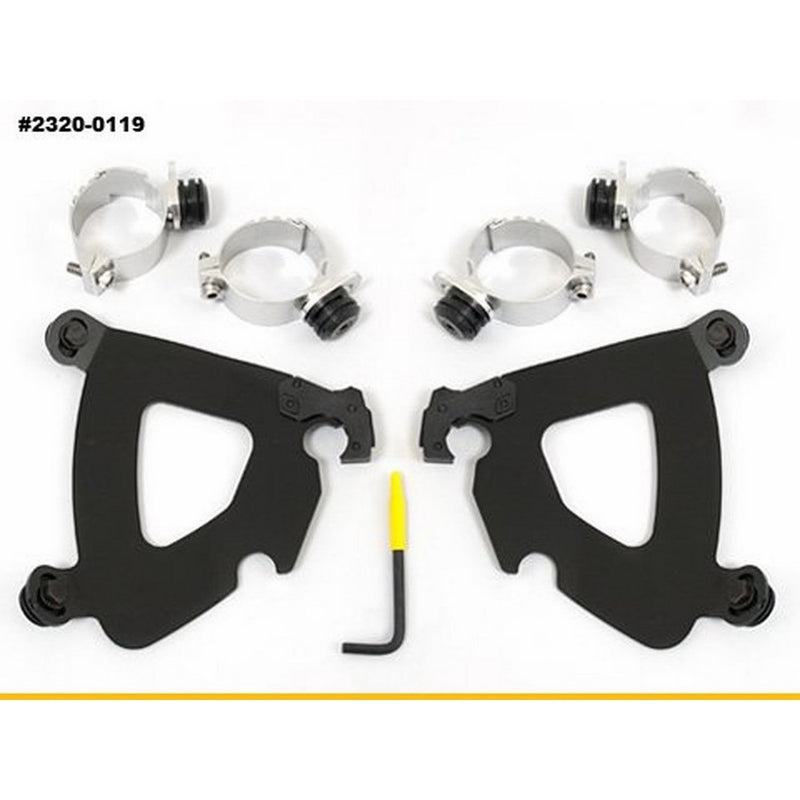 Memphis Shades Gauntlet Fairing Black Trigger-Lock Mount Kit MEB1993