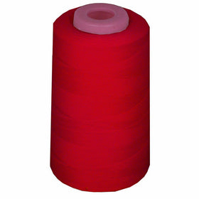 LA Linen 100% Polyester Cone Serger Thread, 6000-Yard, Red (AX526)