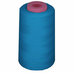 LA Linen 100% Polyester Cone Serger Thread, 6000-Yard, Turquoise (AX747)