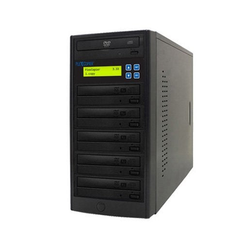 PlexCopier 24X SATA 1 to 5 CD DVD duplicator Writer Copier Tower (5 Target)