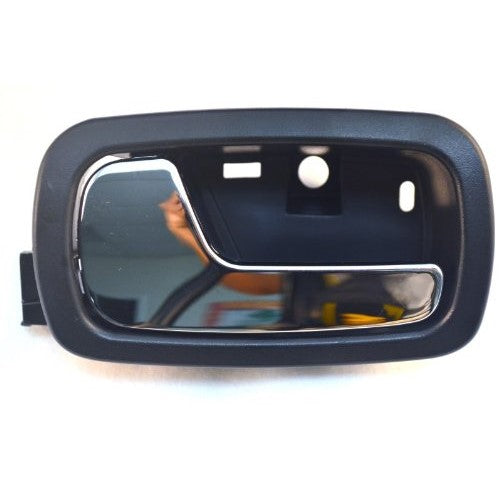 PT Auto Warehouse GM-2007MA-FL - Inside Interior Inner Door Handle, Black Housing with Chrome Lever - Driver Side Front