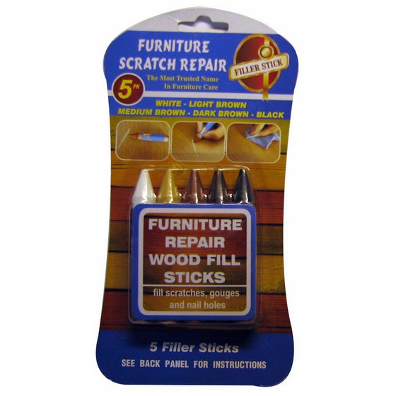 Furniture Touch up Scratch Repair Wood Fill Sticks 5 Colors