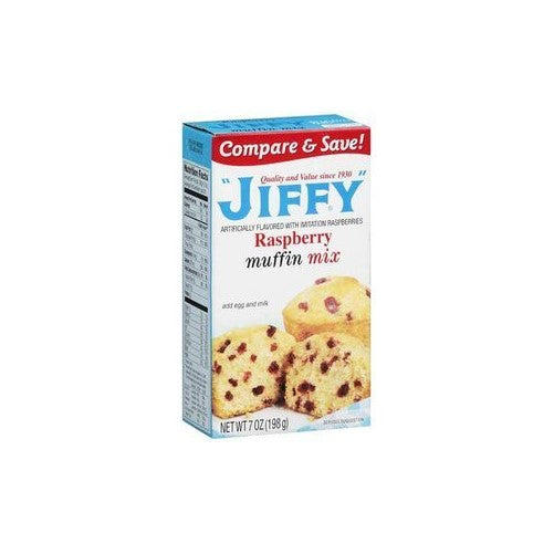 Jiffy, Raspberry Muffin Mix, 7oz Box (Pack of 6)