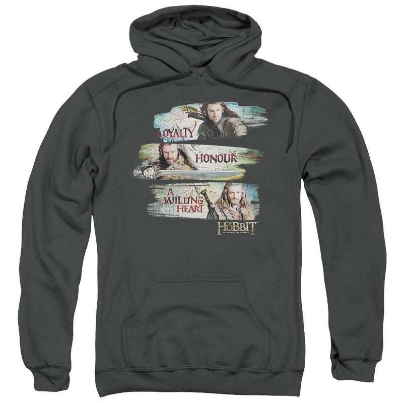 The Hobbit Desolation of Smaug Movie Loyalty And Honour Adult Pull-Over Hoodie