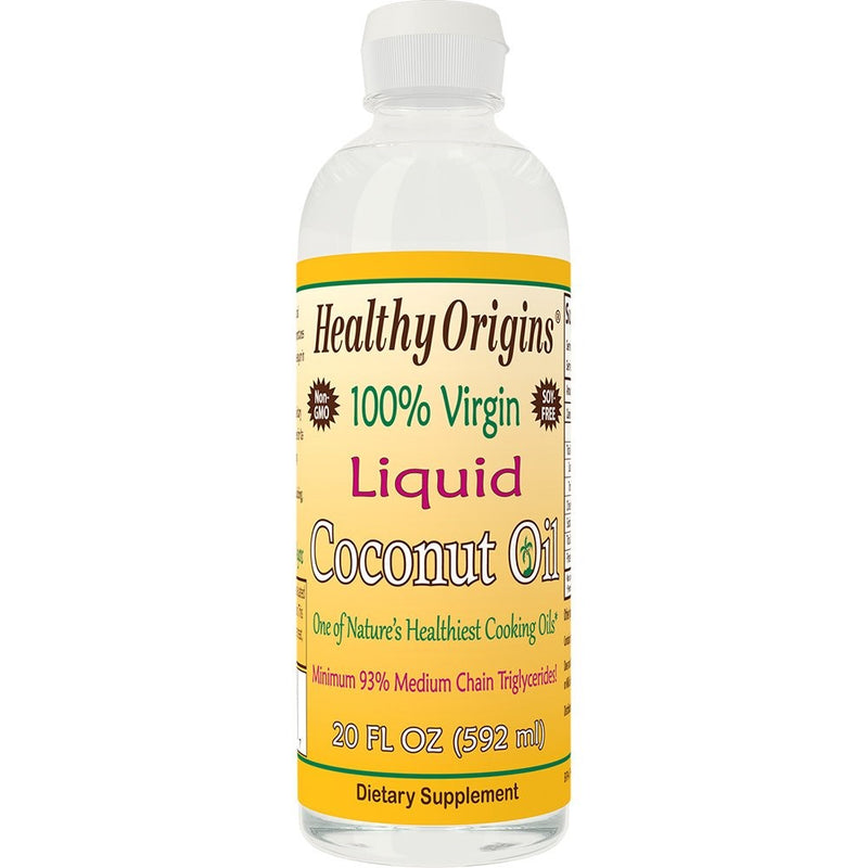 Healthy Origins Liquid Coconut Oil (93% MCT), 20 Ounce