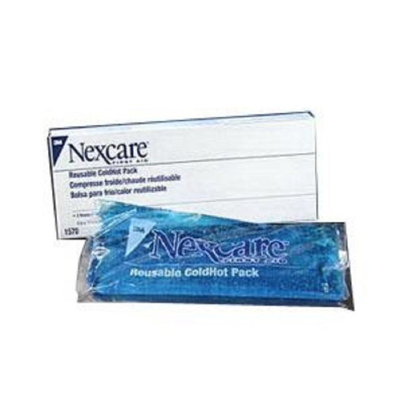 DSS 3M Healthcare Nexcare Reusable Cold Hot Pack with Cover, 4" W x 10" L, Blue, Latex-free (Box of 2)