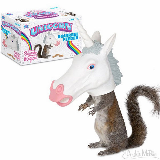 Unicorn Head Squirrel Feeder by Archie McPhee