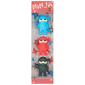 OOLY is now newly OOLY, Ninja Erasers, Set of 3 (112-054)