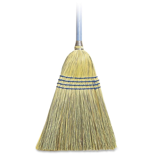 Genuine Joe GJO12002EA Lightweight Corn/Fiber Maids Broom, Natural (Pack of 12)