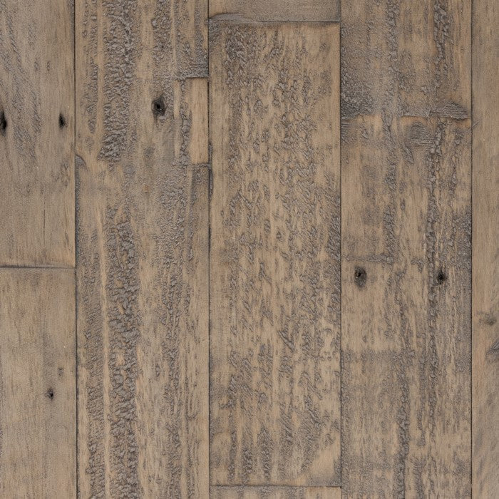 Handcrafted Reclaimed Wood Coffee Table with Grains, Weathered Gray