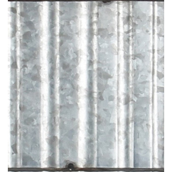 Wood and Metal Wall Organizer with 3 Mesh Baskets, Silver and Brown