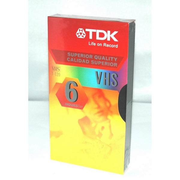 TDK T-120 VHS Cassette - 6 Hour