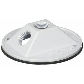Hubbell-Bell Round Lampholder Cover White