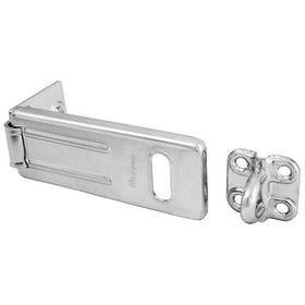 Master Lock Hasp, Zinc Plated Hasp with Hardened Steel Locking Eye, 3-1/2 in Long, 703D
