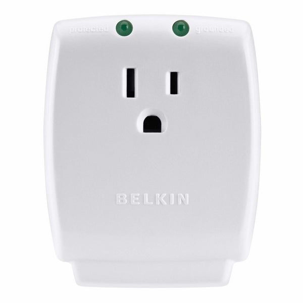 Belkin Single Outlet SurgeCube Surge Protector, 885 Joules (F9H100-CW)