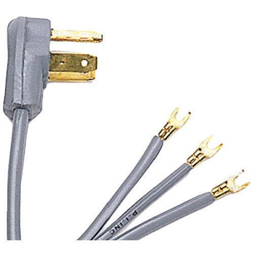 Certified Appliance Accessories 3-Wire Open-Eyelet 40-Amp Range Cord, 6ft