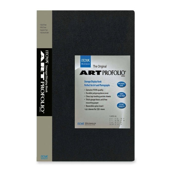 Itoya Art Profolio Portfolio 5 x 7 inches Storage Display Book, 24 Sleeves for 48 Views