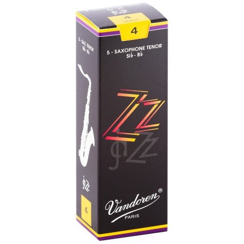 Vandoren SR424 Tenor Sax ZZ Reeds Strength 4; Box of 5