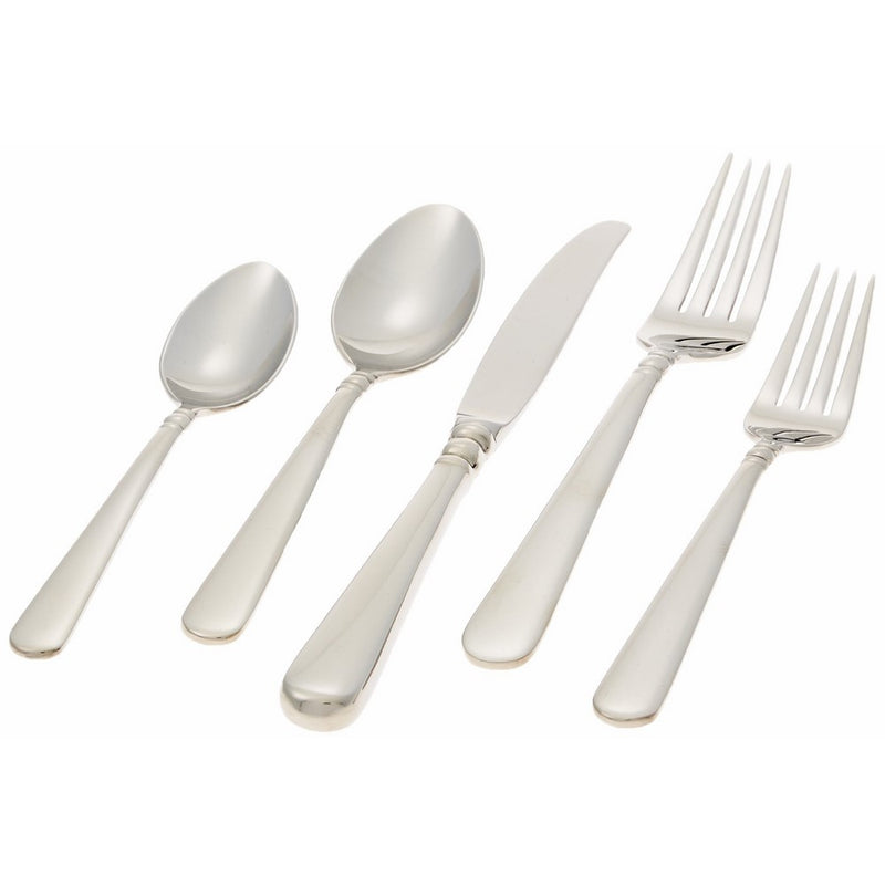 Lenox Pearl Platinum Stainless-Steel 5-Piece Place Setting, Service for 1