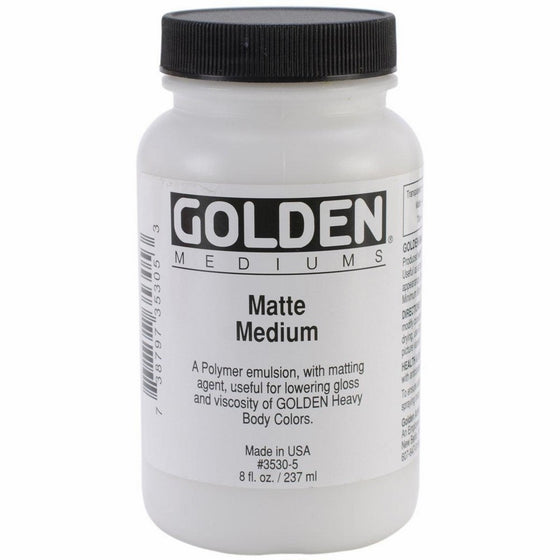 Acrylic Medium Golden Matte Medium 16 Ounce