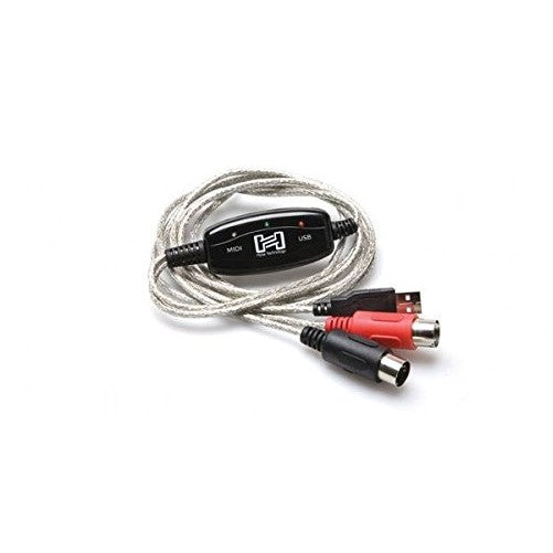 Hosa USM-422 MIDI I/O to USB Type A TRACKLINK USB Interface, 6 feet