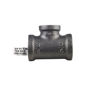 Southland 520-743HN 3/4" X 3/4" X 1/2" Black Reducing Tees