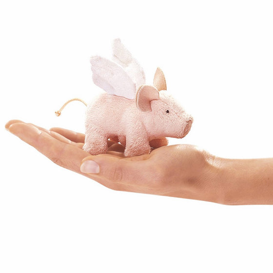 Folkmanis Mini Winged Piglet Finger Puppet