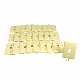 Cooper Wiring 2134A-BOX 1 Gang Toggle Standard Wall Plate, Almond