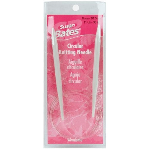 Susan Bates 36-Inch Silvalume Circular Knitting Needle, 9mm