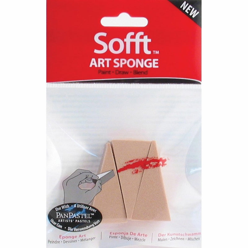 Colorfin PP61023 Sofft Art Sponges, Wedge, 3-Pack