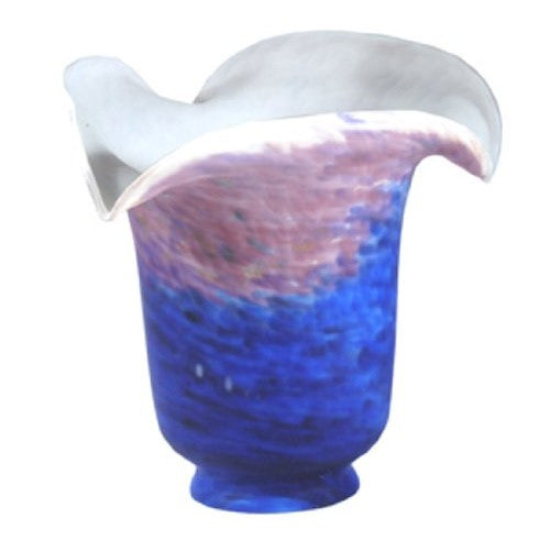 Meyda Fluted Shade in Purple and Blue Finish