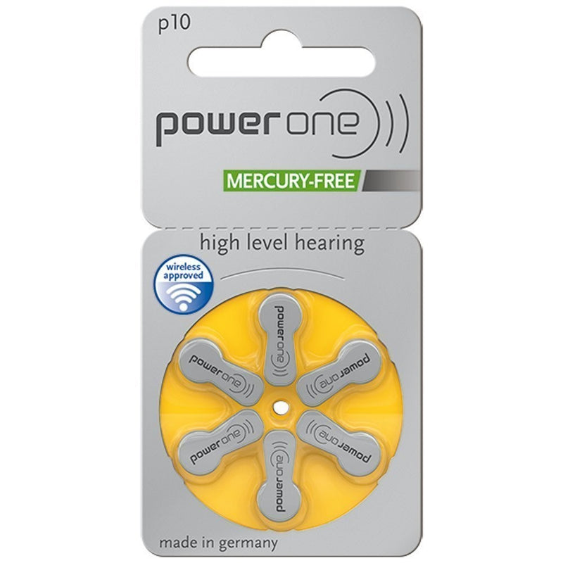 Power One Zinc Air Batteries Size 10 (6 pack)