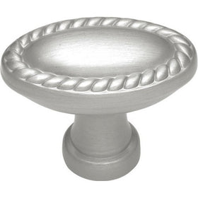 Belwith P404-15 1-3/8in Oval Oval Knob Solid Brass/Pewter