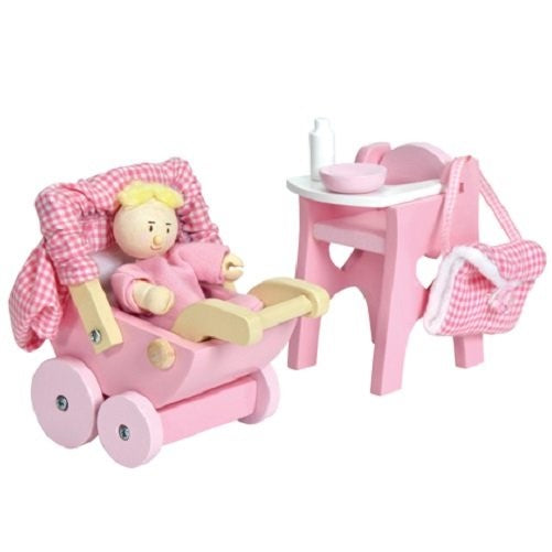 Le Toy Van Dollhouse Furniture & Accessories, Nursery Set