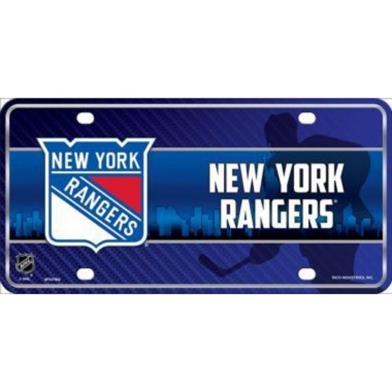 Smart Blonde New York Rangers NHL Embossed Novelty Vanity Metal License Plate Tag Sign - 7002M
