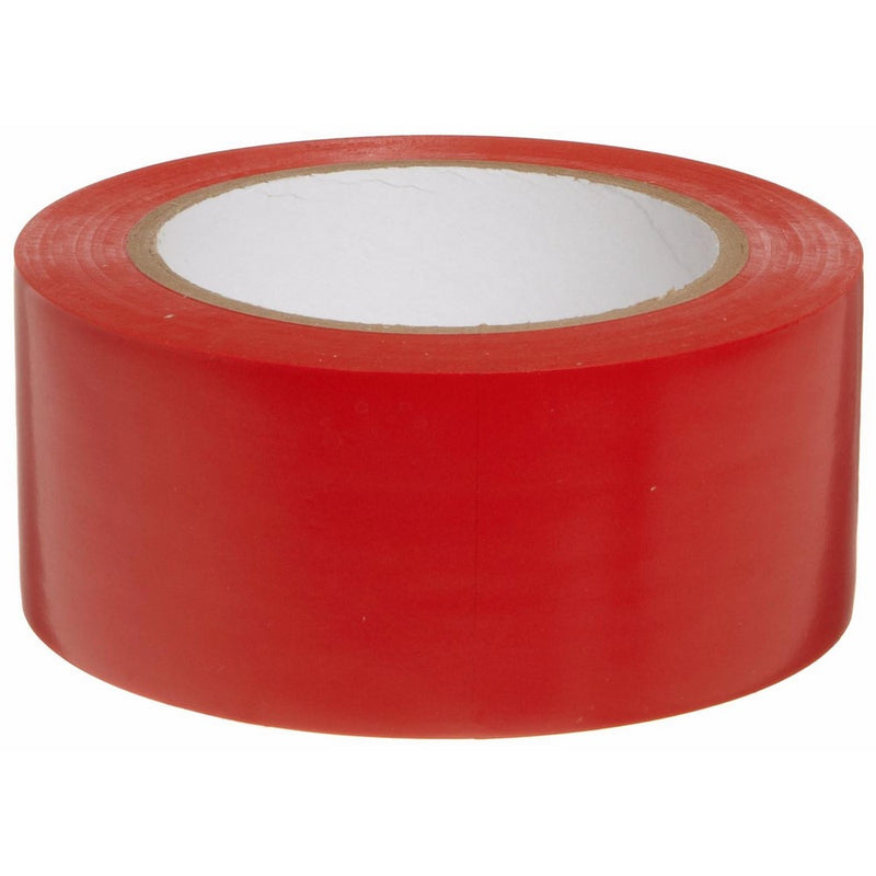 Brady 58201, 108' Length, 2" Width, B-7569 Vinyl Tape, Red Color Aisle Marking Tape