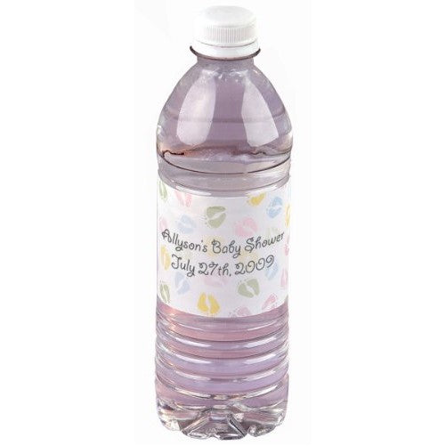 Wilton 1003-2135 Baby Feet Personalized Water Bottle Wrappers, 16 Count