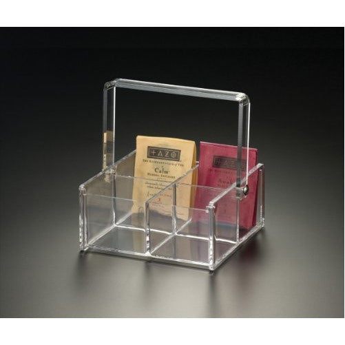 4 Compartment Tea Bag Caddy (Acrylic)